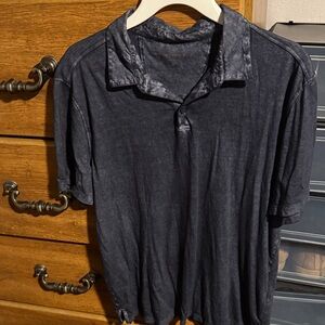 John Varvatos Charcoal Acid Wash Polo